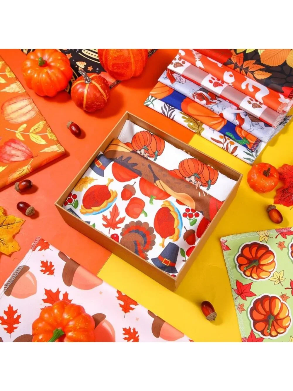 200 Pcs Fall Dog Bandanas Set for Small Medium Pets - Cute Puppy Accessories